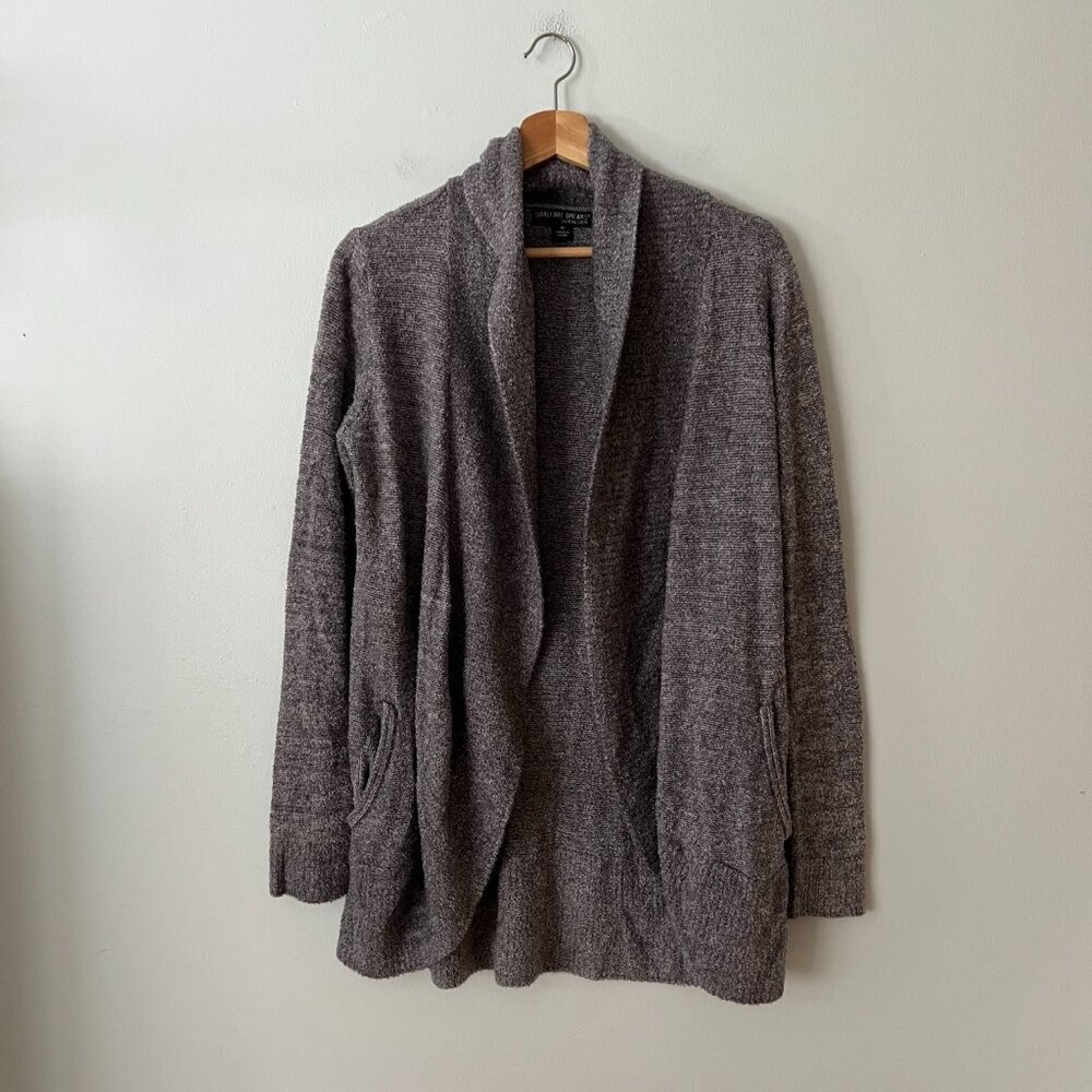 Barefoot Dreams CozyChic Lite Circle Cardigan Blue Gray Women's Size Medium